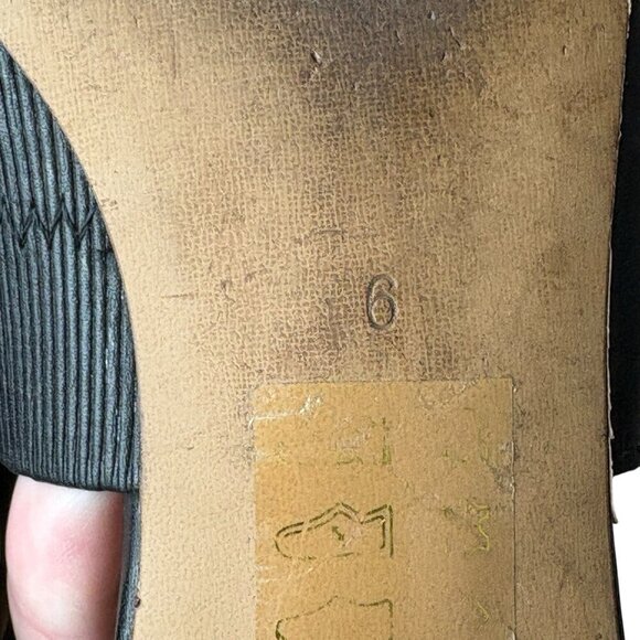 Madewell The Noelle Slingback Peep Toe Womens Black Leather Sandals Size 6 - Picture 8 of 9